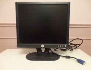 Dell 17″ Flat Panel Computer Screen / Monitor – $55