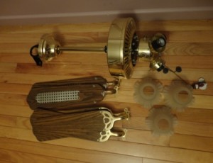 Ceiling Light Fixture and Fan – $30