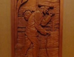 Handmade Wood Carving Picture – $365