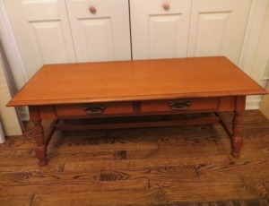 Coffee Table with Drawer – $135