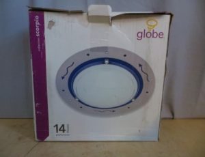 Globe Ceiling Light Fixture – $25