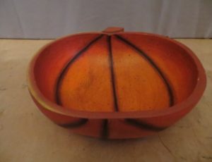 Wood Pumpkin Bowl – $15