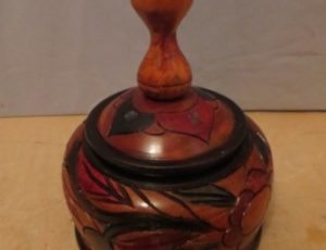 Wooden Cookie Jar – $25