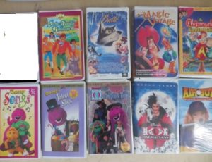 Set of 9 Children VHS Tapes: $20