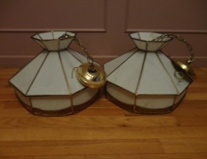 Two Matching Light Fixtures – $20