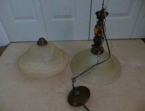 2 Light Fixtures – $45