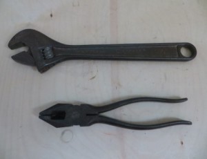 Crescent Wrench and Pliers – $25