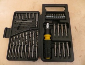 Screwdriver and Drill Bit Set – $10