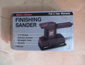 Black and Decker Finishing Sander – $20