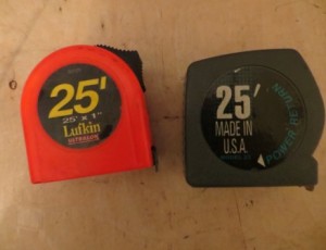 2 Tape Measures – $15