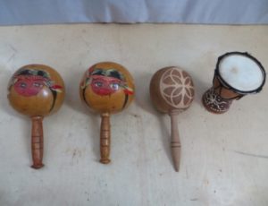 Small Maracas and Small Drum – $35